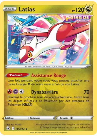 Latias #193/264 — Poing de Fusion
