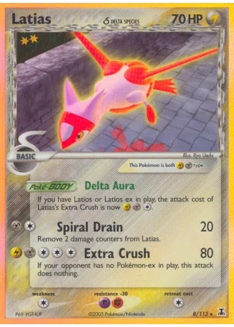 Latias #8/113 — EX Specie Delta