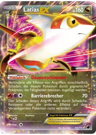Latias EX #85/116 — Plasma-Frost