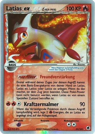 Latias ex #95 — EX Dragon Frontiers