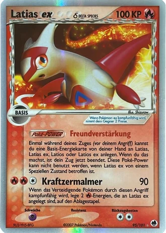 Latias ex #95/101 — EX Dragon Frontiers