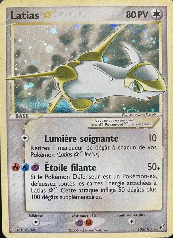 Latias Gold Star #105 — EX Deoxys