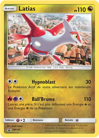 Latias SM135 — Soleil & Lune Promos