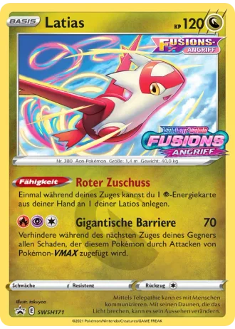 Latias SWSH171 — Schwert & Schild Promos