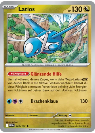 Latios #101/132 — Mega-Entwicklung