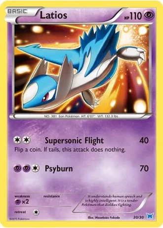 Latios #30/30 — XY trainer Kit (Latios)