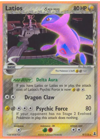 Latios #9/113 — EX Specie Delta