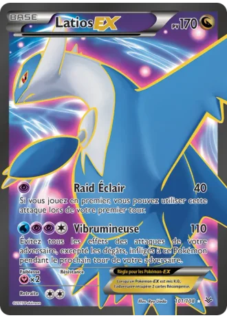 Latios EX #101 — Ciel Rugissant