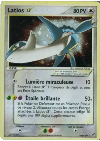 Latios Gold Star #106 — EX Deoxys