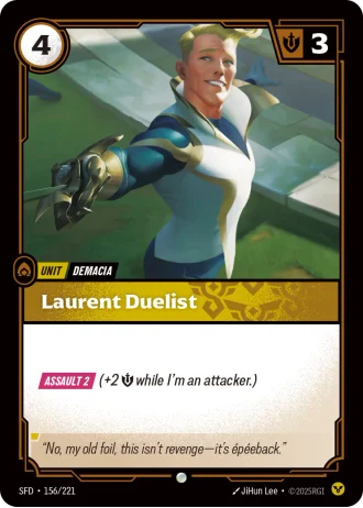 Laurent Duelist #156/221 — Spiritforged