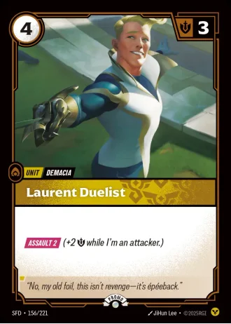 Laurent Duelist #156/221 — Organized Play Promos