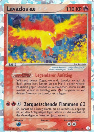 Lavados ex #115/112 — EX Feuerrot & Blattgrün