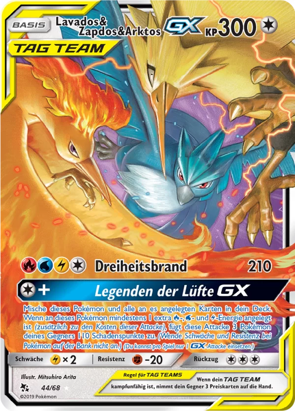 Lavados & Zapdos & Arktos GX #44 — Verborgenes Schicksal