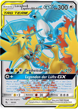 Lavados & Zapdos & Arktos GX #66 — Verborgenes Schicksal