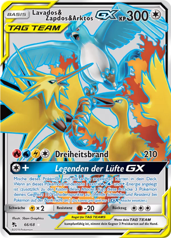 Lavados & Zapdos & Arktos GX #66 — Verborgenes Schicksal