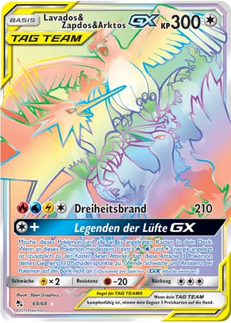 Lavados & Zapdos & Arktos GX #69 — Verborgenes Schicksal