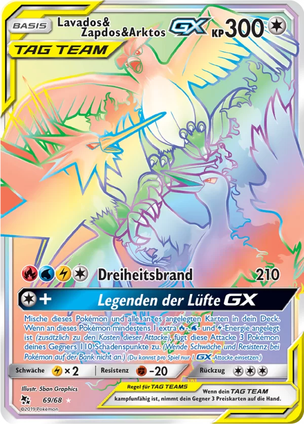 Lavados & Zapdos & Arktos GX #69 — Verborgenes Schicksal