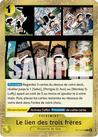 Le lien des trois frères (ST13-019) (Reprint) — ONE PIECE CARD THE BEST vol.2 (PRB02)