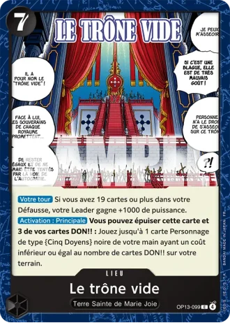 Le trône vide (OP13-099) — Successeurs (OP13)