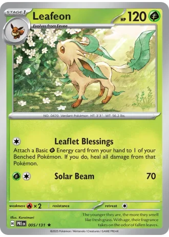 Leafeon #005/131 — Prismatic Evolutions
