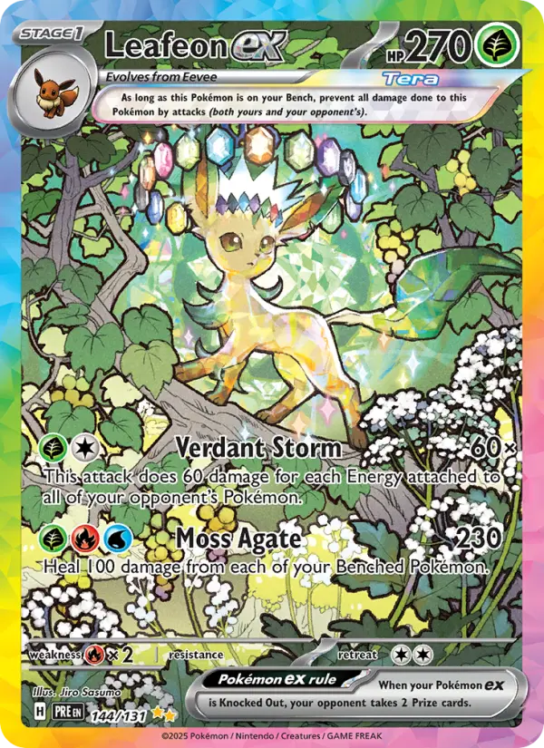 Leafeon ex #144 — Prismatic Evolutions