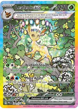 Leafeon ex #144 — Prismatic Evolutions