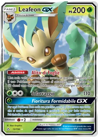 Leafeon GX #13/156 — Ultraprisma