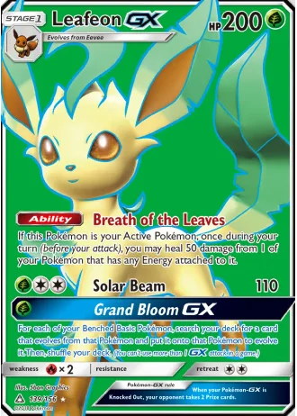 Leafeon GX #139/156 — Ultra Prism