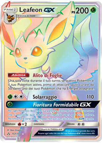 Leafeon GX #157/156 — Ultraprisma