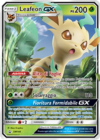 Leafeon GX SM146 — Sole e Luna Promos