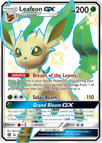 Leafeon GX SV46/94 — Shiny Vault (Hidden Fates)
