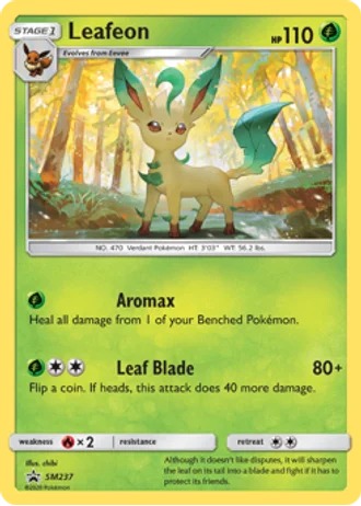 Leafeon SM237 — Sun & Moon Promos