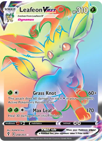 Leafeon VMAX #204/203 — Evolving Skies