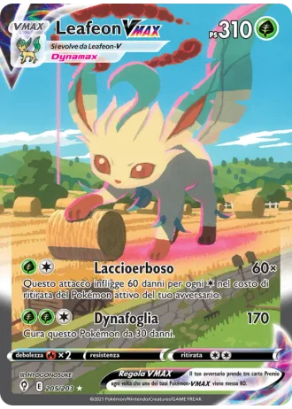 Leafeon VMAX #205 — Evoluzioni Eteree