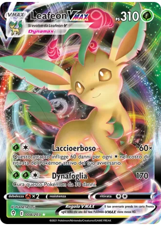 Leafeon VMAX #8 — Evoluzioni Eteree