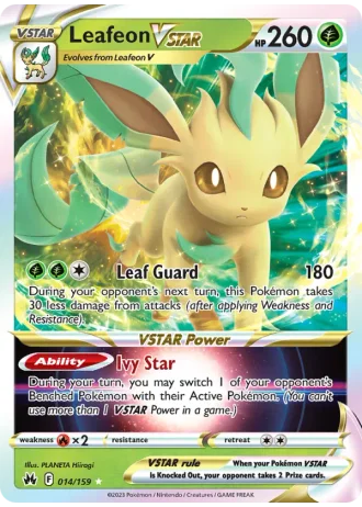 Leafeon VSTAR #014/159 — Crown Zenith