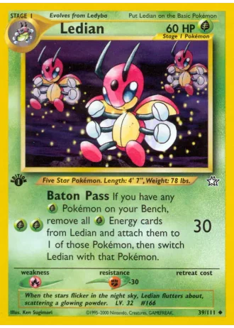 Ledian (1. Edition) #39/111 — Neo Genesis (1. Edition)