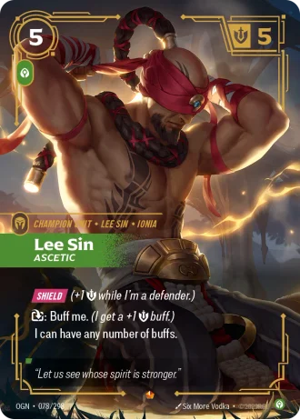 Lee Sin, Ascetic #078/298 — Origins