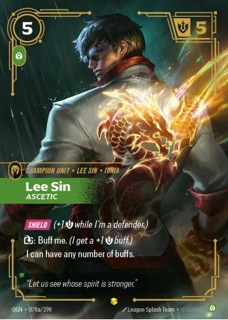 Lee Sin, Ascetic #078a/298 — Origins