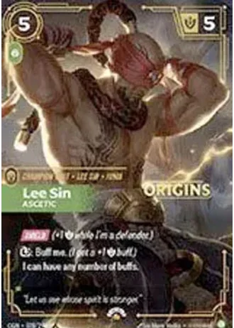 Lee Sin, Ascetic #078/298 — Organized Play Promos