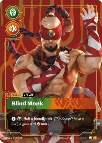 Lee Sin, Blind Monk (Metal) (Best Of) #257/298 — Organized Play Promos