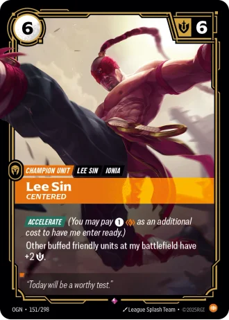 Lee Sin, Centered #151/298 — Origins