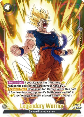 Legendary Warrior (Gold) FS12-17 — Starter Deck EX: The Beat of Ki (FS12)