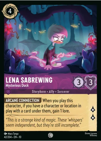 Lena Sabrewing - Mysterious Duck #42/204 — Whispers in the Well