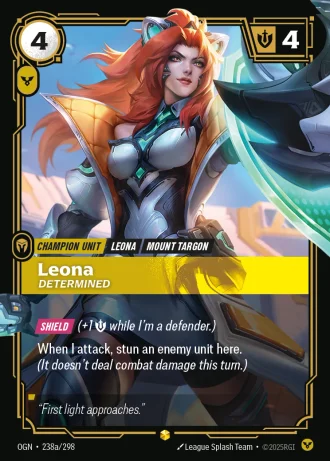 Leona, Determined #238a/298 — Origins