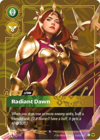 Leona, Radiant Dawn (Metal) (Best Of) #261/298 — Organized Play Promos