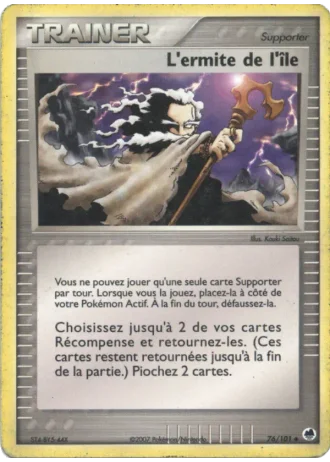 L'ermite de l'île #76/101 — EX Île des Dragons