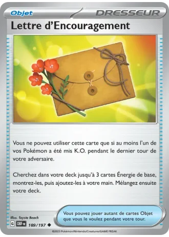 Lettre d'Encouragement #189/197 — Flammes Obsidiennes