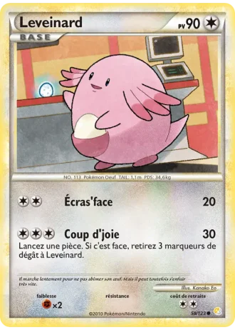 Leveinard #58/123 — HeartGold SoulSilver