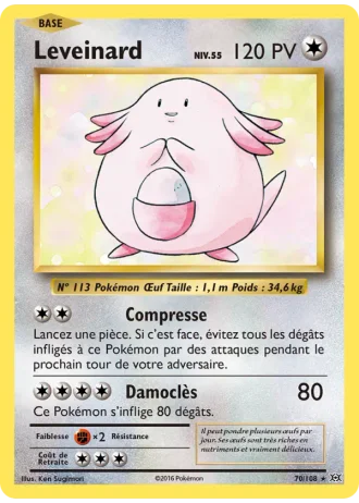 Leveinard #70/108 — Évolutions